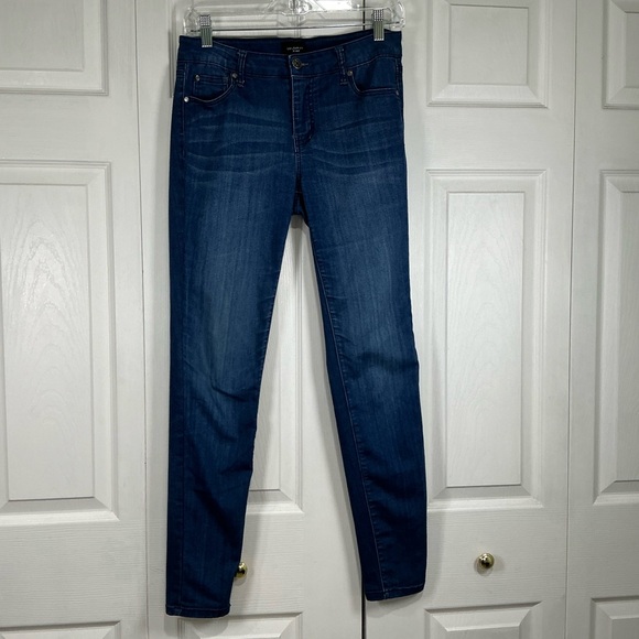🍓 Celebrity Pink Blue Denim Skinny Jeans - Size 7 / 28 - Picture 1 of 8